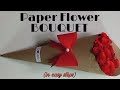 Paper Flower BOUQUET (Birthday, Valentines day, anniversary gift idea) Unique homemade Craft ideas.