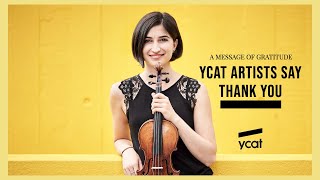 YCAT Artists say thank you - A message of gratitude