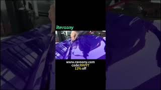 Lamborghini Wrap Ravoony Glossy Explosion Purple Car Vinyl Wrap💜ravoony.com👉12% discount,code:RAVYT