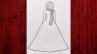 Girl wearing Hijab drawing for girls  drawing | easy girl drawing