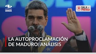 Contra viento y marea, Nicolás Maduro se autoproclamó presidente de Venezuela