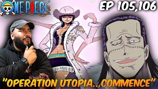 OPERATION UTOPIA...COMMENCE!!!! Naruto Fan watches One Piece for the first time | Ep 105,106