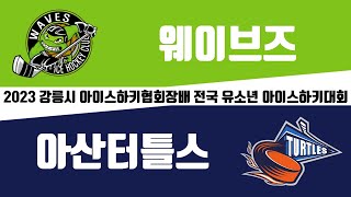 LIVE / 웨이브즈 VS 아산터틀스 / 2023 강릉시 아이스하키협회장배 전국 유소년 아이스하키대회