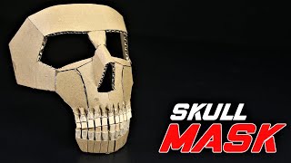 How To Make A Skull Face Mask From Cardboard