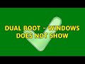 Ubuntu: Dual Boot - Windows does not show