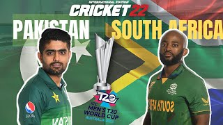Pakistan Vs South Africa |T20 World Cup 2022 - Cricket 22 Gameplay #cricket #pakvssa #cricketlive