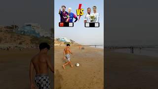 (كريستيانو و مبابي⚪️) Vs (ميسي و هالاند🔴) 🤔⚽️؟