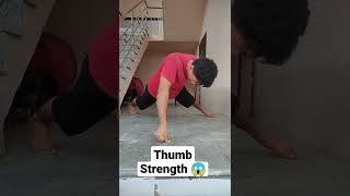 one thumb strength | thumb pushups | pushups | calisthenic | gym motivation | street workout | short