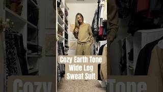 Earth Tone Cozy Wide Leg Sweat Suit🌎