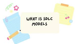what is SDLC models