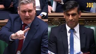Keir Starmer takes the piss out of Rishi Sunak in last PMQs of 2023