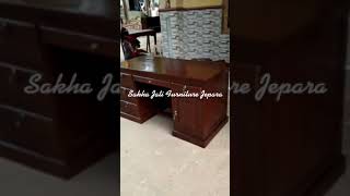 meja kantor kayu jati