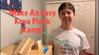 How to make a Keva plank ramp for contraptions!