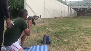 How to shot gun AK-47 .ការបាញ់កាំភ្លើងអាកា៤៧