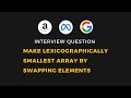 Make Lexicographically Smallest Array by Swapping Elements | Leetcode