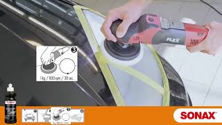 Anwendung SONAX PROFILINE Headlight Polish | www.f1-shop.ch