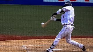 ヤクルト・山田哲人選手（OP戦1号ホームラン）【スローで見るプロのバッティングフォーム】