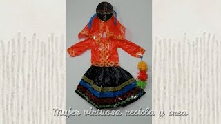 Tutorial traje tipico de Cuzco con reciclaje