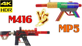 DIY How To Make PUBG M416 VS CSGO MP5 from magnets | Top 10 Magnetics 4K