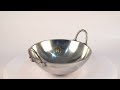 proudlyindia.com 12 inch indolium kadai heavy sturdy shinny indolium deepfry pan