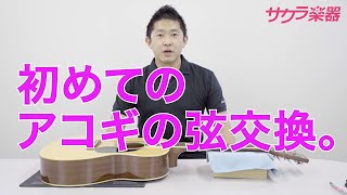 初めてのアコギの弦交換