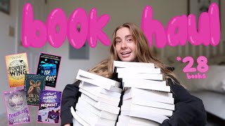 a giant book haul (28 books) 🥥🎀🍯