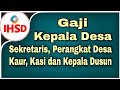 GAJI KEPALA DESA DAN PERANGKAT DESA TERBARU