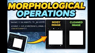 Image Processing morphological operation with OpenCV: Erosion using Python #opencv
