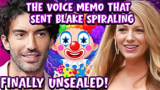 Blake Lively's UNHINGED MELTDOWN Over UNSEALED Voice Memo from Justin Baldoni Finally EXPOSED