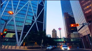 Calgary downtown 4K|| Driving tour Calgary downtown || Calgary downtown 2021