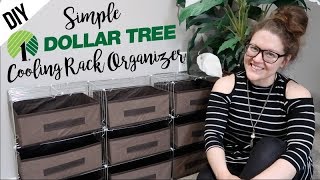 DOLLAR TREE | DIY |  COOLING RACK ORGANIZER!!!