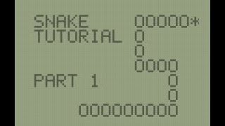 TI-BASIC Snake Program Part 1