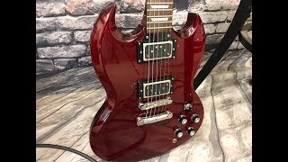 Epiphone SG with Custom Porter Ricochet Pickups Distorted Demo