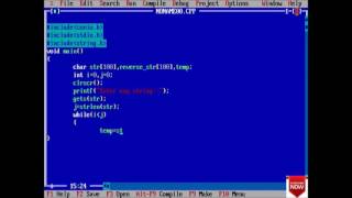 C program to REVERSE STRING without using strrev() function-66