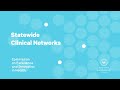 Statewide Clinical Networks at the Commission on Excellence and Innovation in Health (CEIH)