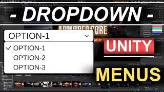 Unity 3D : Menus Part 9 (DropDown Menu Options UI)
