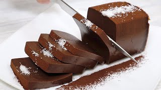 Do you have milk and chocolate? Delicious dessert! NO flour and NO oven, NO gelatin!