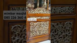 mimbar masjid design ukir ready stock