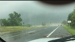 WATCH: Possible tornado blows across State Route 82