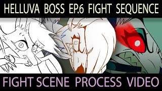 HELLUVA BOSS EP. 6 FIGHT SCENE PROCESS