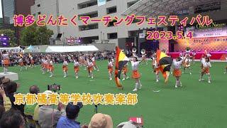 京都橘高等学校吹奏楽部♪博多どんたくマーチングフェスティバル2023 5 4