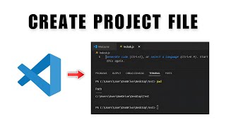 How To Create A Project Folder (Visual Studio Code) 2026 | Create A File And Open The Terminal