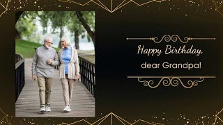 Free “Happy Birthday, Grandpa” Slideshow Template for SmartSHOW 3D