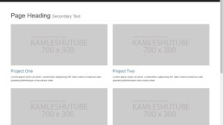 Bootstrap Layout Tutorial - 2 column layout