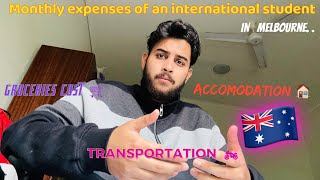 Monthly expenses of an international student in Melbourne|Marzuk|🇧🇩🇭🇲   #study #vlog #bangladesh