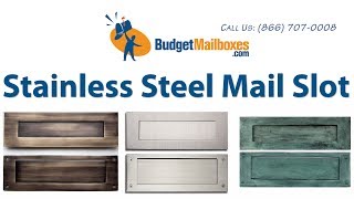 Budget Mailboxes | Stainless Steel Mail Slot