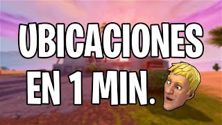 Ubicaciones de Fortnite en 1 MINUTO