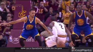 Kyrie Irving Deceptive Behind the Back Crossover on Stephen Curry in Game 4!