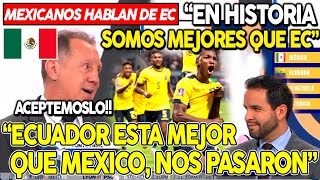 ALEX AGUINAGA dejo CALLADITO A LA PRENSA MEXICANA ¡ECUADOR ES MEJOR QUE MEXICO! Copa AMERICA