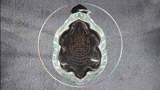 เลี่ยมพระเลเซอร์ เหรียญเต่าหลวงพ่อพัฒน์ laser co2 amulet thailand